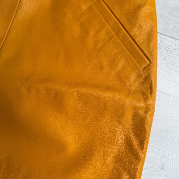 Karina Grimaldi Revolve Lamb Leather Mini Skirt S - Picture 4 of 6